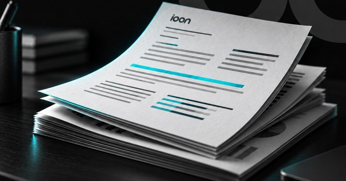 Reportes impresos con el logo de IOON